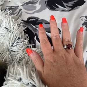 Garnet ring pretty!